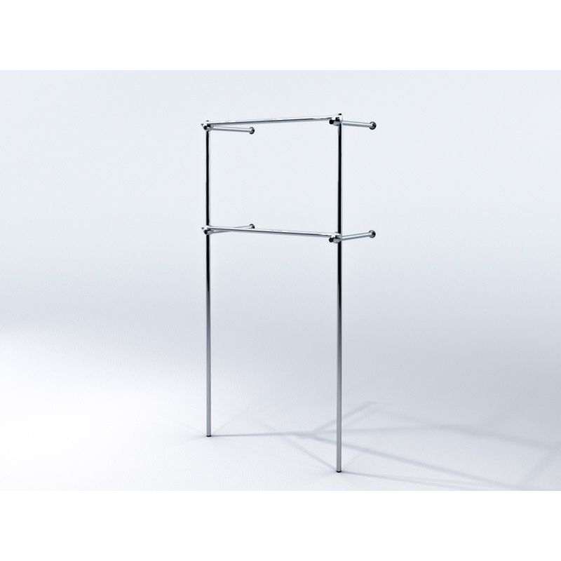 Wieszak do garderoby, sklepu 100x40x200, chrom