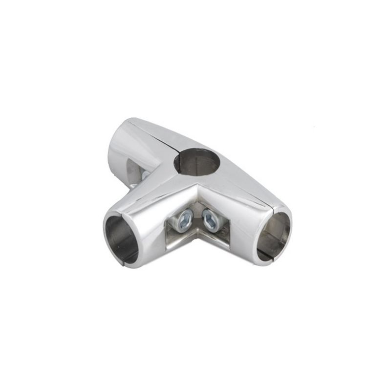 Złącze trzyramienne do rur fi 25mm, chrom Złącze trzyramienne do rur fi 25mm, chrom