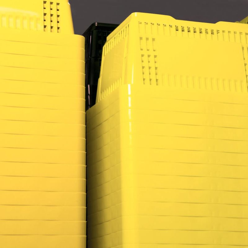 Zielony koszyk sklepowy na zakupy 22L plastikowy