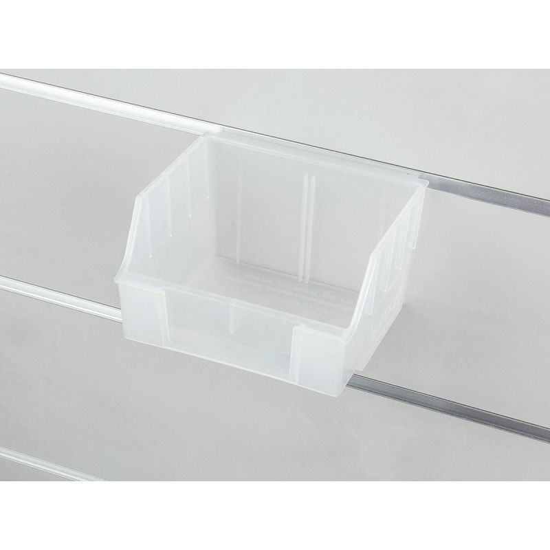 Pojemnik TOP niski Slatwall 14x12x8cm bezbarwny Pojemnik TOP niski Slatwall 14x12x8cm bezbarwny