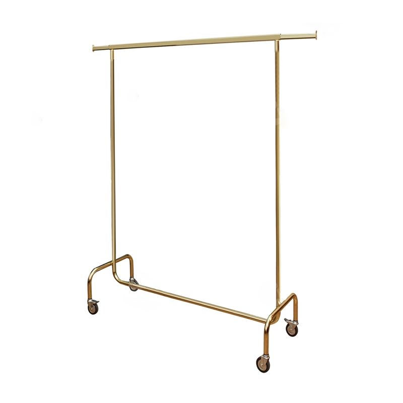 Stender sklepowy na kółkach 140-200cm złoty