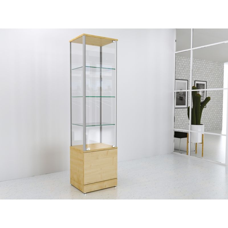 Gablota szklana 50x45x190cm z szafką