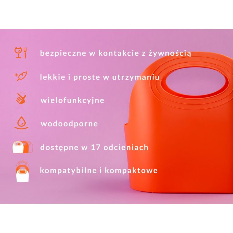 Koszyk na zakupy MAXI Flexibag 15L pomarańczowy