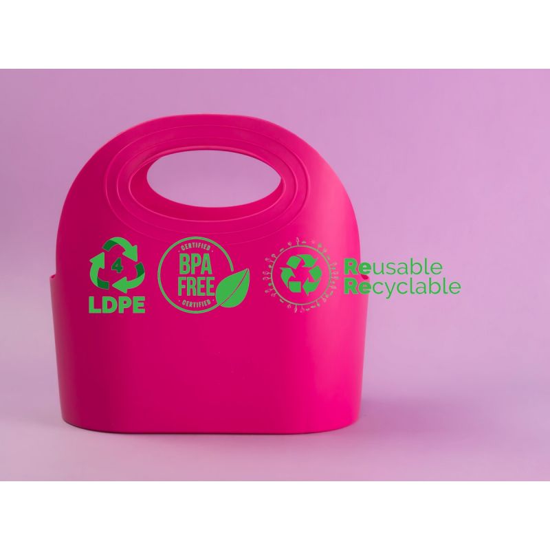 Koszyk sklepowy MINI Flexibag 4,5L różowy