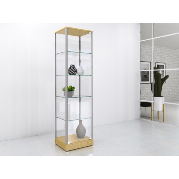 Gablota szklana 50x45x190cm pełna
