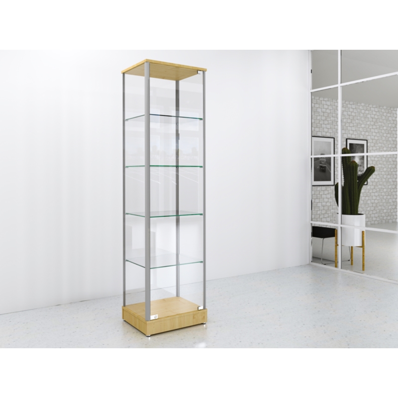 Gablota szklana 50x45x190cm pełna