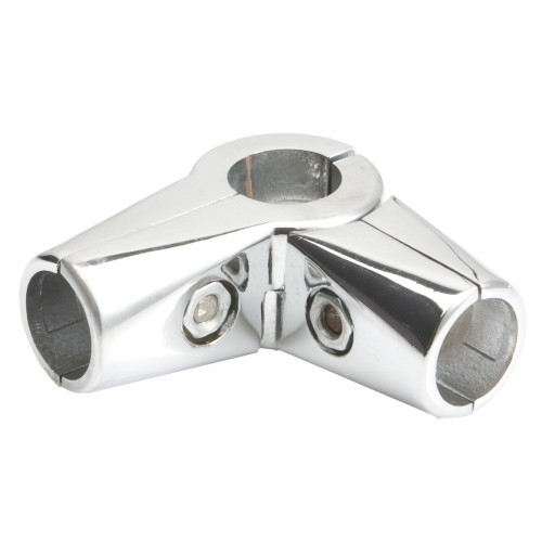 Złącze dwuramienne, kątowe, do rury fi 25mm, chrom Złącze dwuramienne, kątowe, do rury fi 25mm, chrom