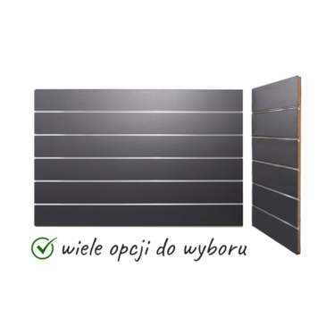 Panel sklepowy Slatwall Shopwall Grafit