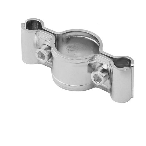Łącznik do kraty rura-krata fi25 dwustronne chrom Łącznik do kraty rura-krata fi25 dwustronne chrom