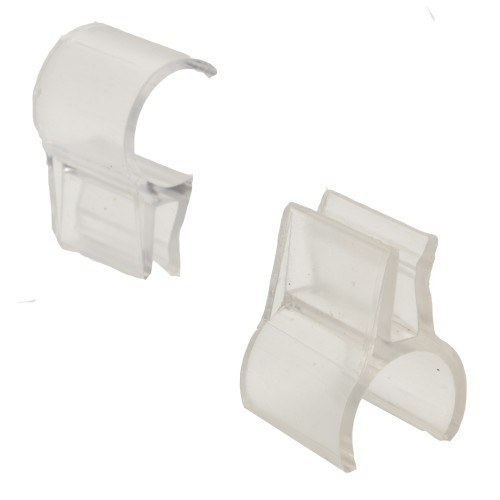 Uchwyt do szkła 4mm do rury fi 25mm, bezbarwny Uchwyt do szkła 4mm do rury fi 25mm, bezbarwny