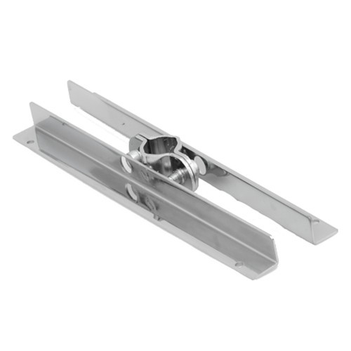 Wspornik półki podwójny do rury fi 25mm, chrom Wspornik półki podwójny do rury fi 25mm, chrom