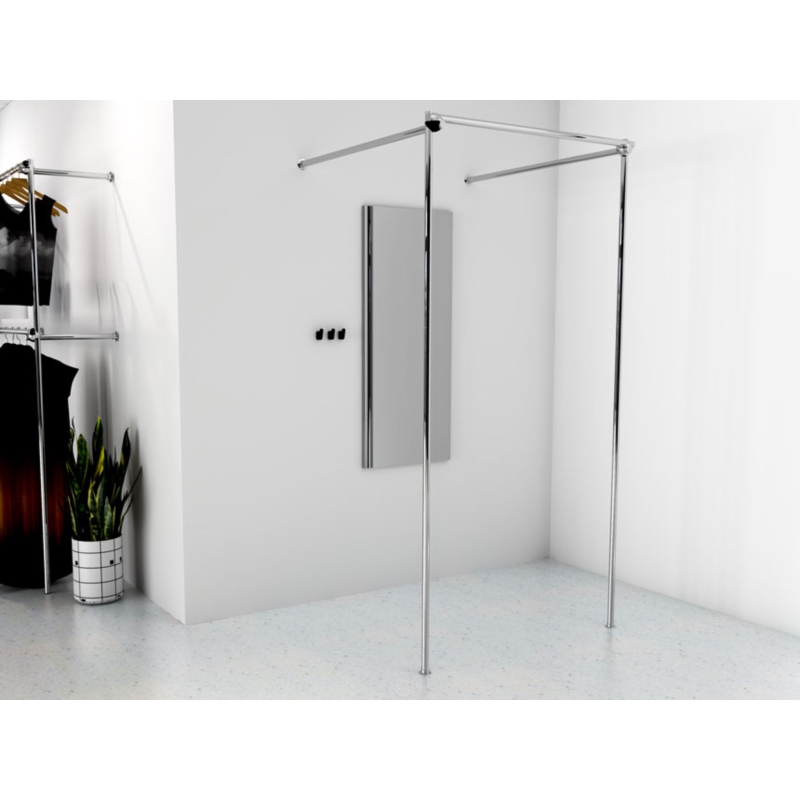 Przymierzalnia pojedyncza, przyścienna,100x100x200 Przymierzalnia pojedyncza, przyścienna,100x100x200