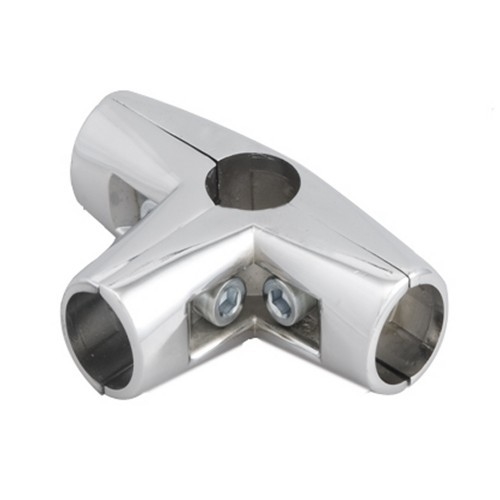 Złącze trzyramienne do rur fi 25mm, chrom Złącze trzyramienne do rur fi 25mm, chrom
