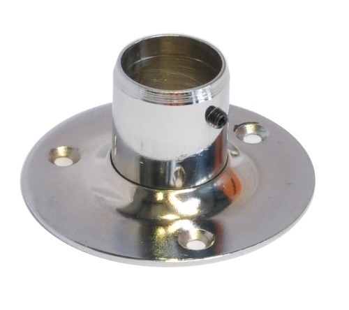Końcówka mocująca, wysoka do rury fi 25mm, chrom Końcówka mocująca, wysoka do rury fi 25mm, chrom