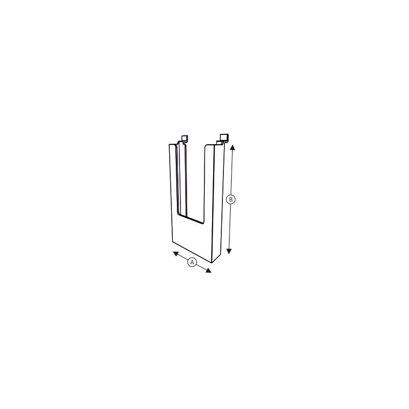 Kieszeń na ulotki DL/A6 na Spacewall 11,5x21cm