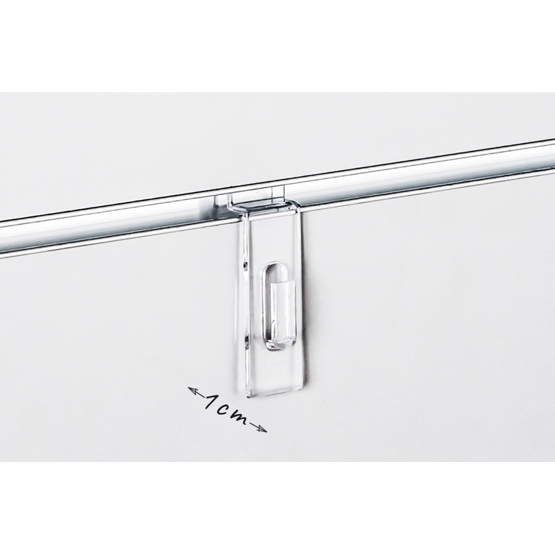 Haczyk Slatwall 1cm pleksi bezbarwny Haczyk Slatwall 1cm pleksi bezbarwny