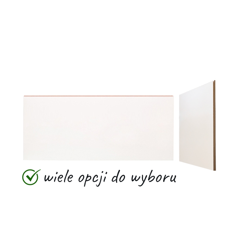 Cokół Slatwall Shopwall śmietankowy, Biały Cokół Slatwall Shopwall śmietankowy, Biały
