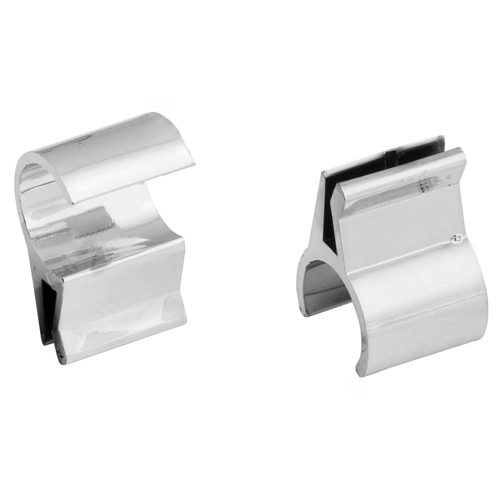 Uchwyt do szkła 4mm do rury fi 25mm, chrom Uchwyt do szkła 4mm do rury fi 25mm, chrom
