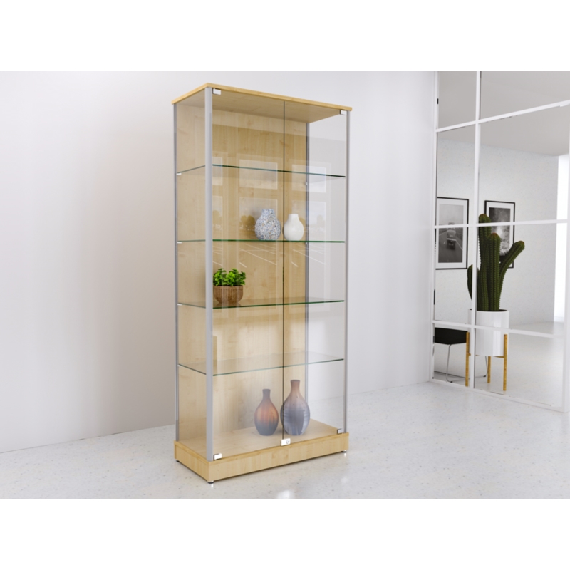 Gablota szklana 90x45x190cm pełna Gablota szklana 90x45x190cm pełna