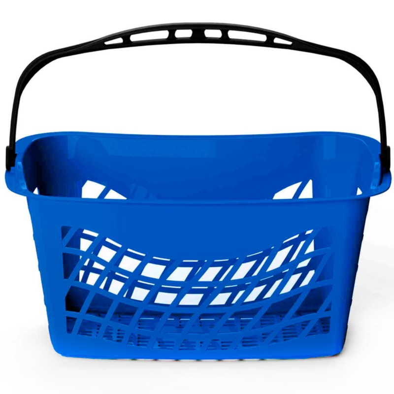 EURO BASKET koszyk sklepowy 26L granatowy EURO BASKET koszyk sklepowy 26L granatowy