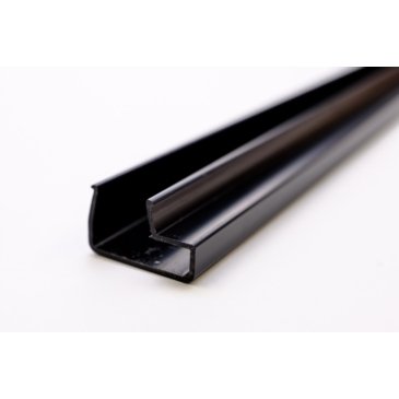 Wsuwka plastikowa L, czarna, system Spacewall