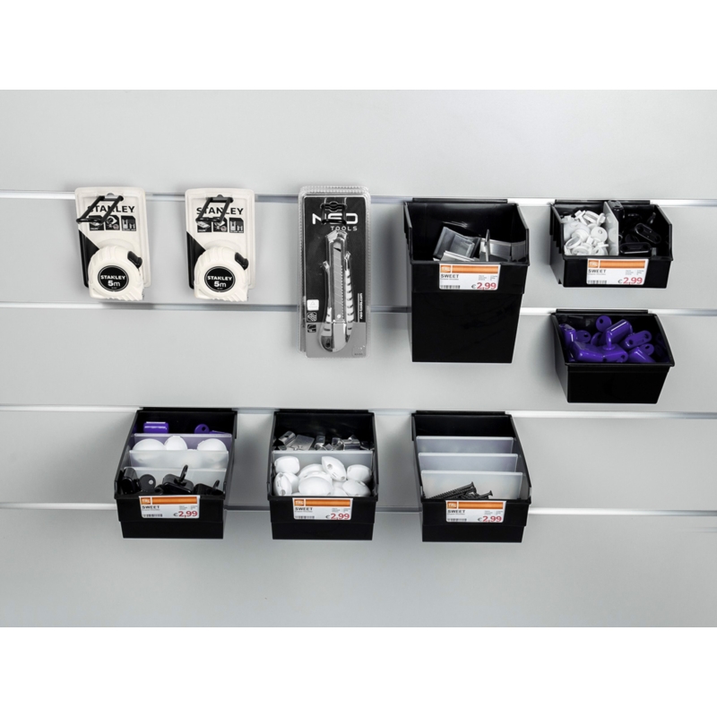 Pojemnik TOP wysoki 15x15x18cm bezbarwny mleczny